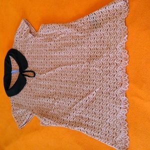 Adorable pink and black blouse